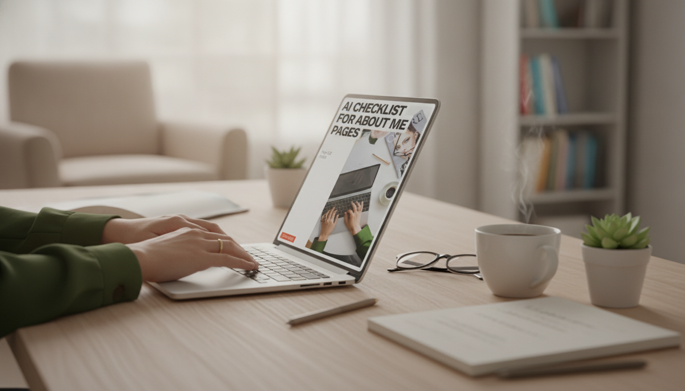 AI About Me Page Checklist: Write a Human Bio Fast